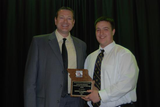 Kenny Pleimann with Curtis Kerr award